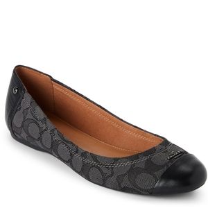 COACH Black Smoke Chelsea Ballet Flats